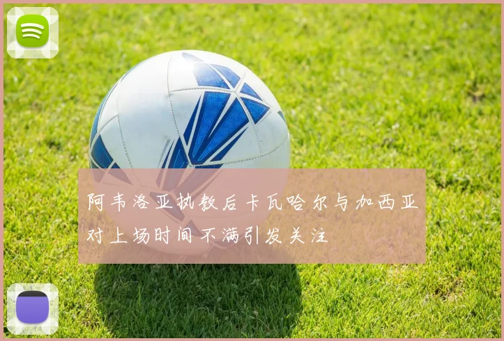 阿韦洛亚执教后卡瓦哈尔与加西亚对上场时间不满引发关注