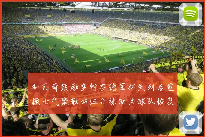 科瓦奇鼓励多特在德国杯失利后重振士气聚勒回归合练助力球队恢复状态